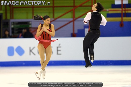 2013-02-27 Milano - World Junior Figure Skating Championships 5226 Jessica Calalang-Zack Sidhu USA